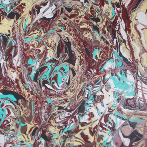 New, Original "Birds Nesting" acrylic abstract painting, 16"x20" - Picture 4 of 8